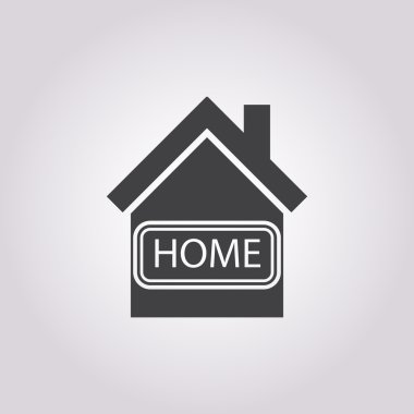 Beyaz arkaplanda ev simgesi