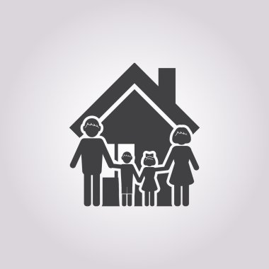 Beyaz arkaplanda ev simgesi