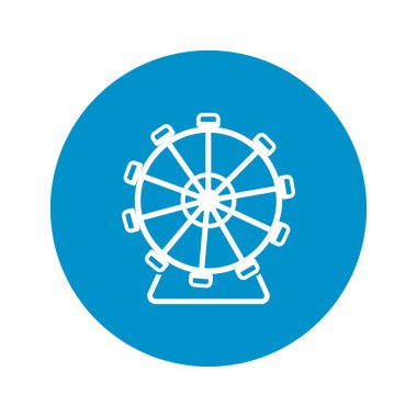 atlıkarınca simgesi beyaz arka plan üzerinde