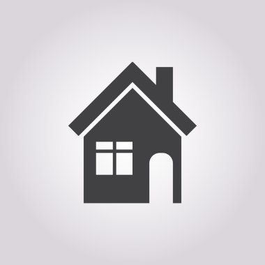 Beyaz arkaplanda ev simgesi