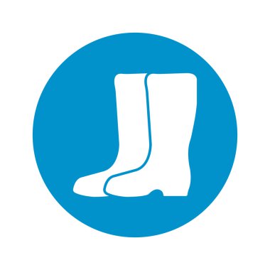 gumboots simgesi beyaz arka plan üzerinde