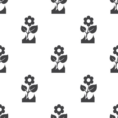  beyaz arkaplanda çiçek simgesi