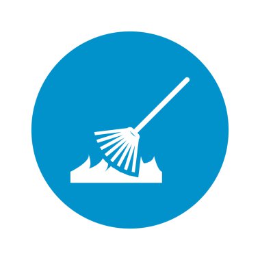 Tırmıklar simgesi beyaz arka plan üzerinde