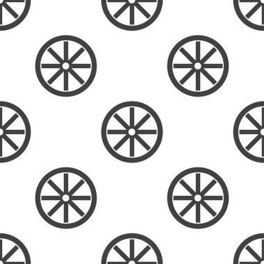 Beyaz arka plan üzerinde tekerlek simgesi