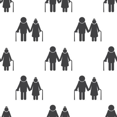 büyükleri simgesi beyaz arka plan üzerinde