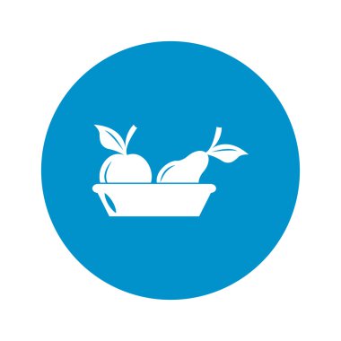  Beyaz arkaplanda armut simgesi