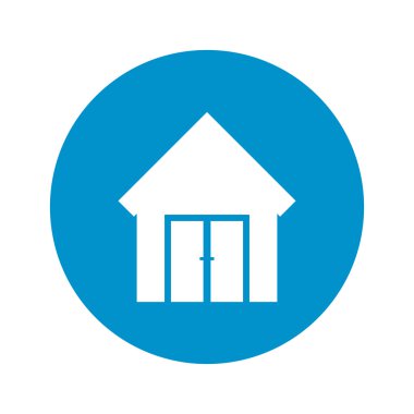 Barn simgesi beyaz arka plan üzerinde