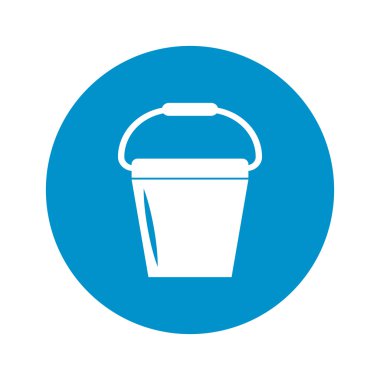 Beyaz arka plan üstünde kova kutsal kişilerin resmi