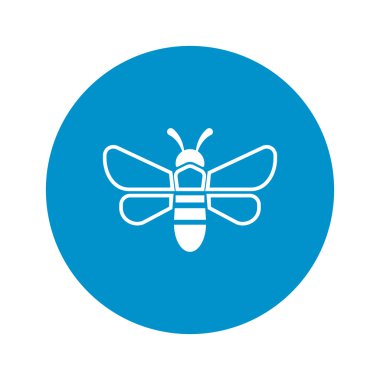  Beyaz arkaplanda arı simgesi