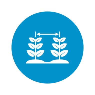 Beyaz arkaplanda bitki simgesi