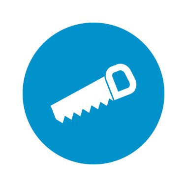 Beyaz arkaplanda simge gördü