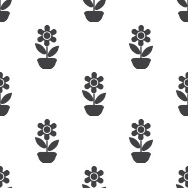 beyaz arkaplanda çiçek simgesi