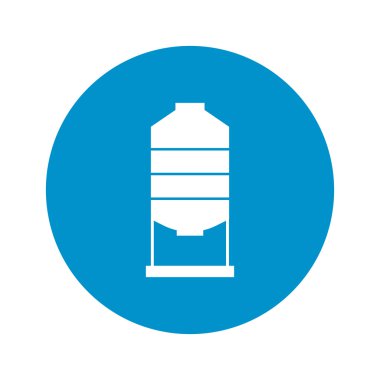 tahıl ambarı simgesi beyaz arka plan üzerinde