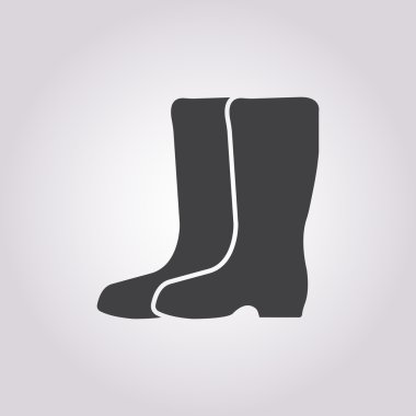 gumboots simgesi beyaz arka plan üzerinde