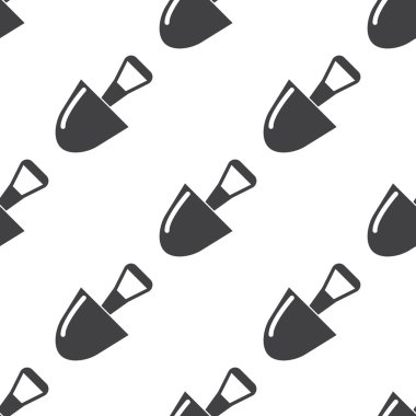 Beyaz arka plan üzerinde kürek simgesi