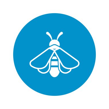  Beyaz arkaplanda arı simgesi