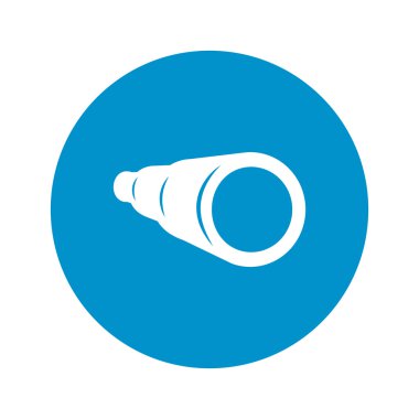 Spyglass simgesi beyaz arka plan üzerinde
