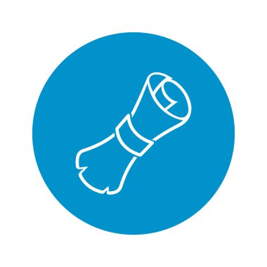 Beyaz arkaplanda harf simgesi