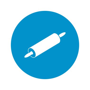 Beyaz arka plan üzerinde haddeleme-pin simgesi