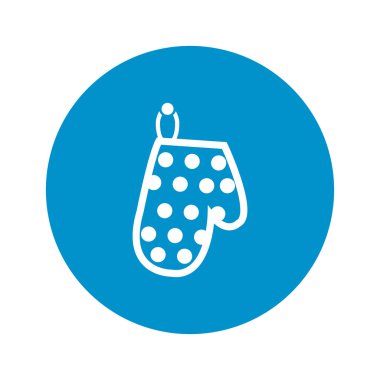  Beyaz arka plan üzerinde mitten simgesi