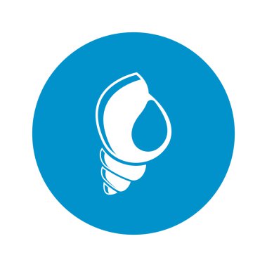 Beyaz arka plan üzerinde kabuk simge