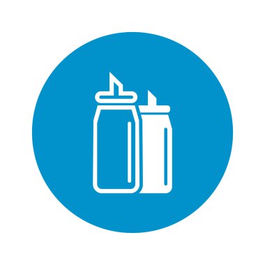 beyaz zemin üzerine ketçap ve hardal simgesi