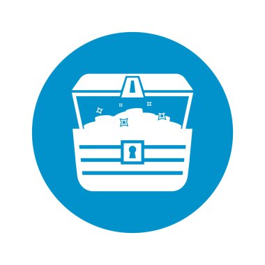 Beyaz arkaplanda göğüs simgesi