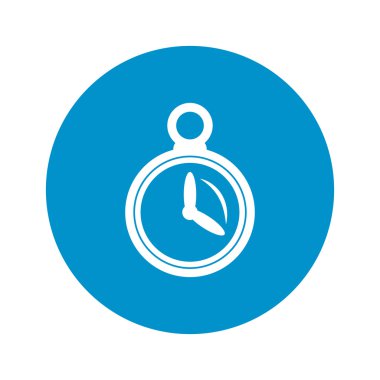 Beyaz arkaplanda kronometre simgesi