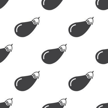 beyaz zemin üzerine patlıcan simgesi