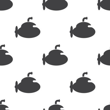 beyaz zemin üzerine denizaltı simgesi