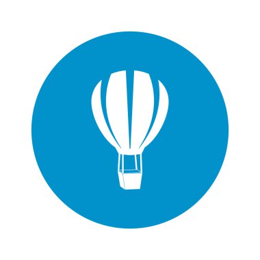 Hava Balon simgesi beyaz arka plan üzerinde