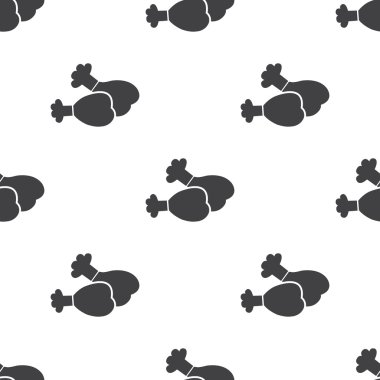 tavuk bacağı simgesi beyaz arka plan üzerinde