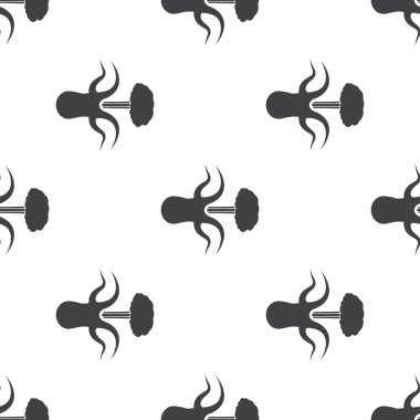 Ahtapot simgesi beyaz arka plan üzerinde