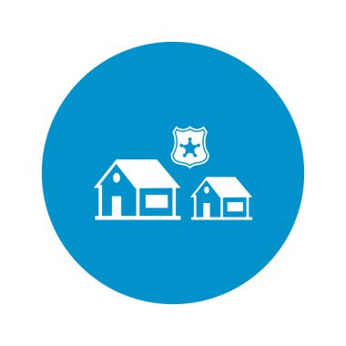 security system icon on white background clipart