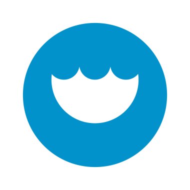 Deniz simgesi beyaz arka plan üzerinde