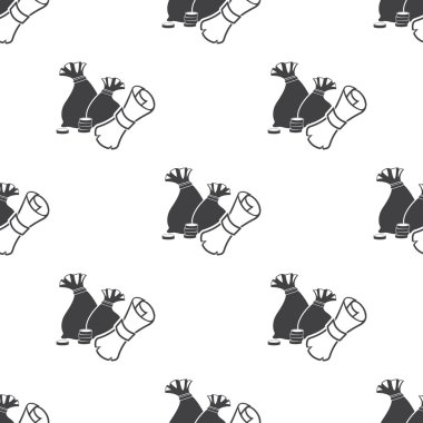 Beyaz arka plan üzerinde çanta simgesi