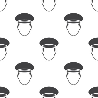 beyaz zemin üzerine pilot avatar simge