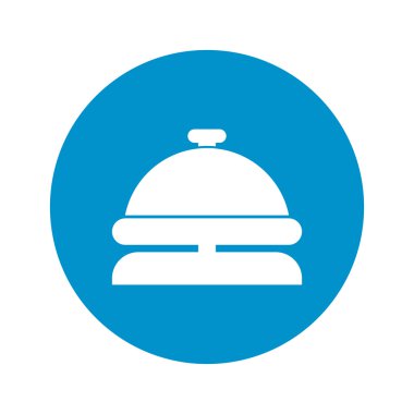 Konsiyerj simgesi beyaz arka plan üzerinde