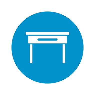 Resepsiyon simgesi beyaz arka plan üzerinde