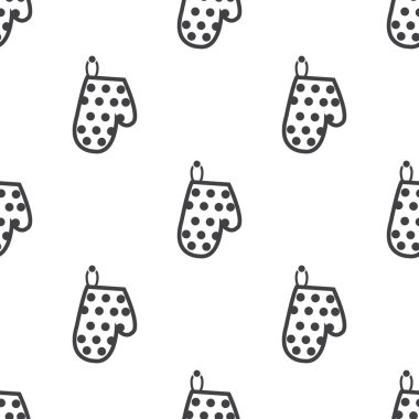 Beyaz arka plan üzerinde mitten simgesi