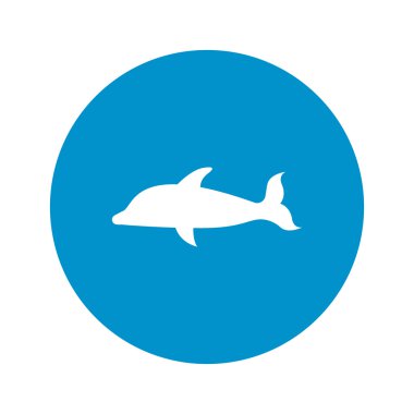 Yunus simgesi beyaz arka plan üzerinde