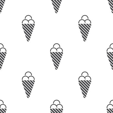 Beyaz arkaplanda dondurma simgesi