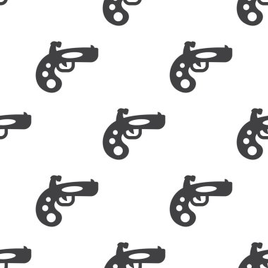 beyaz arkaplanda tabanca simgesi