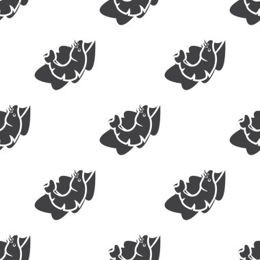 Beyaz arkaplanda balık simgesi