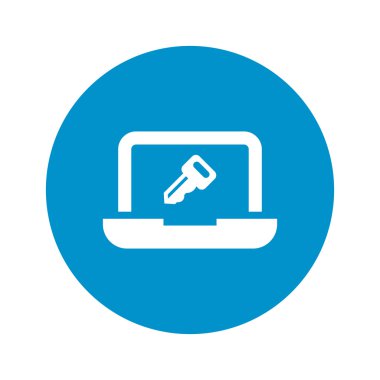 parola simgesini beyaz arka plan üzerinde