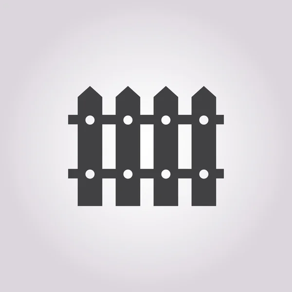 Icône de clôture sur fond blanc — Image vectorielle