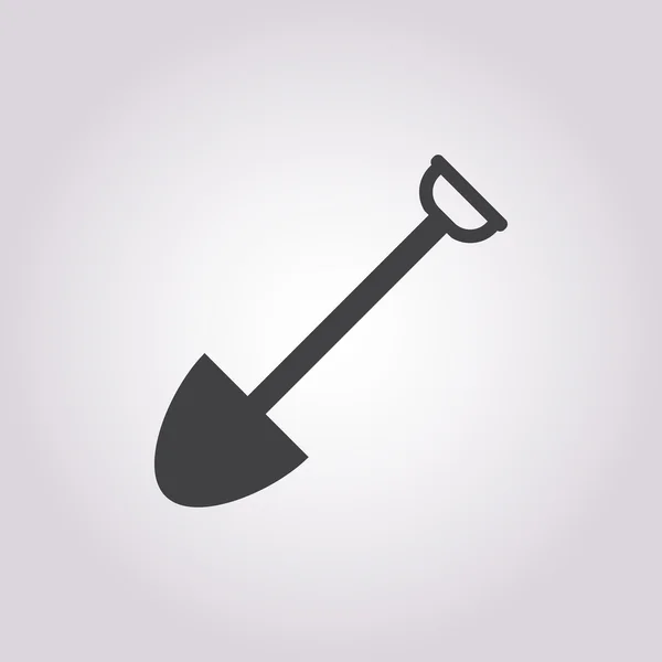 Shovel icon on white background — Stock Vector