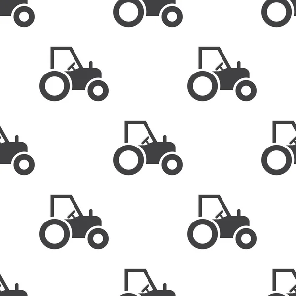 Icono del tractor sobre fondo blanco — Vector de stock