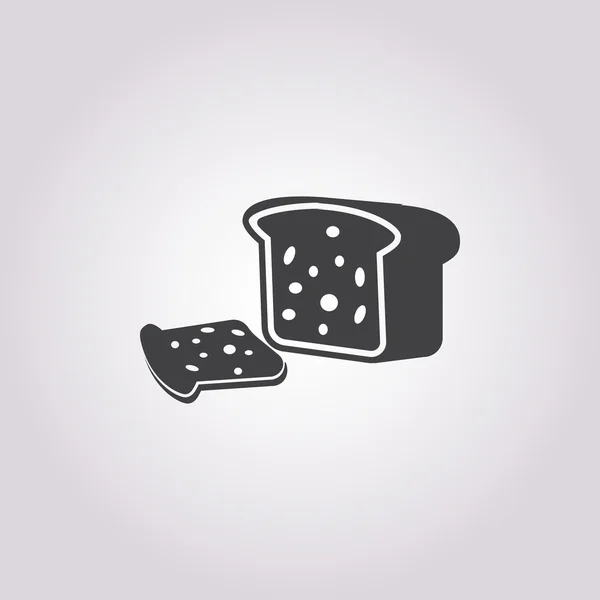 Brood pictogram op witte achtergrond — Stockvector
