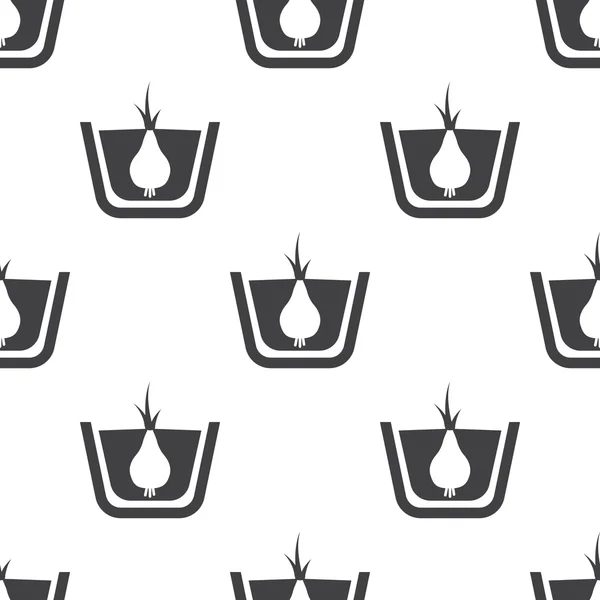 Icona di cipolla su sfondo bianco — Vettoriale Stock